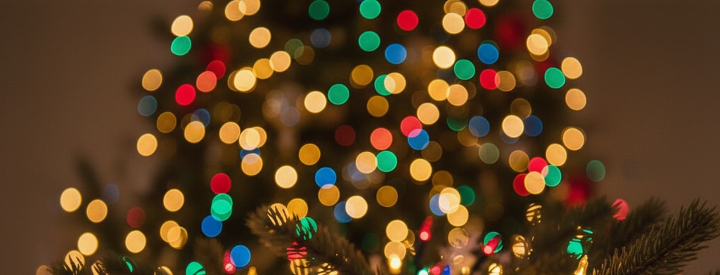 bokeh christmas lights Durham